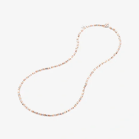 DCC0002_GRANX_G9AMX_020_Dodo_mini-granelli-necklace-9k-rose-gold-silver-steel