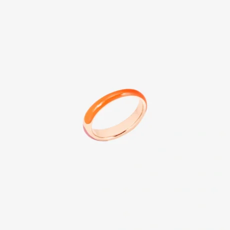 DAC3007_RONDE_AFRAG_020_Dodo_rondelle-ring-rose-gold-plated-silver-orange-pink-enamel